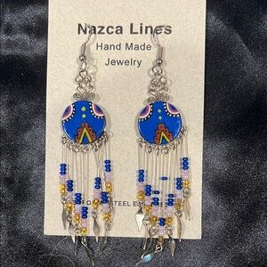 Nazca Lines handmade earrings